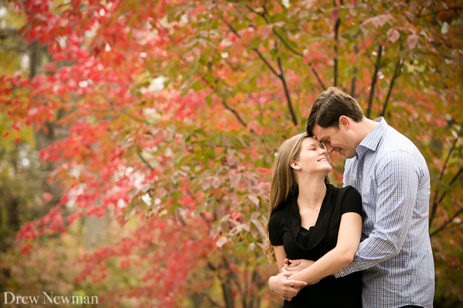 A lovely fall engagement session in Atlanta Georgia captured by Drew Newman Photographers.