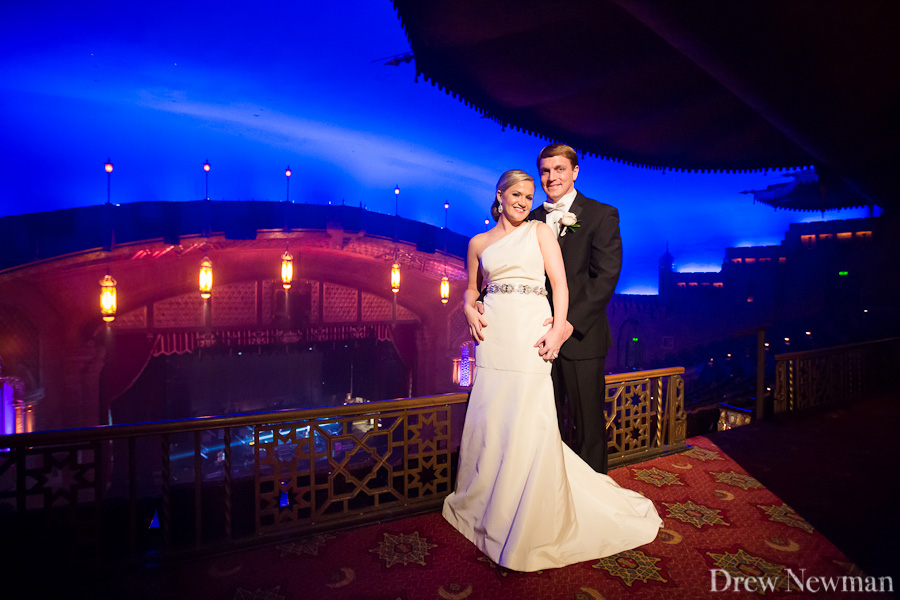 A stunning wedding at the Fox Theater of Atlanta Georgia styled by Amy DiLoreti  of A Flawless Event, captured by Drew Newman Photographers. The decor was done by Darryl Wiseman.