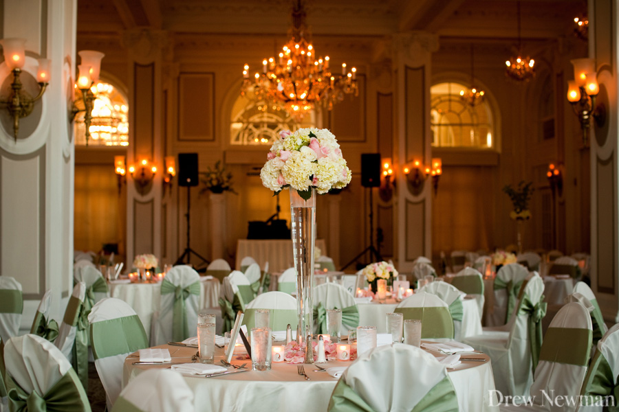 A beautiful wedding at the Georgian Terrace Hotel in Atlanta, Georgia captured by Drew Newman Photographers. The event was coordinated by Nicole Fantz of Peachtree Weddings and Events, and decor was by Carla Duncan of On Occasions Atlanta.